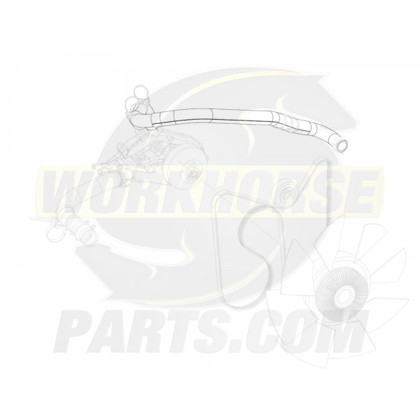 W0012678  -  Hose - Radiator Inlet (Upper)
